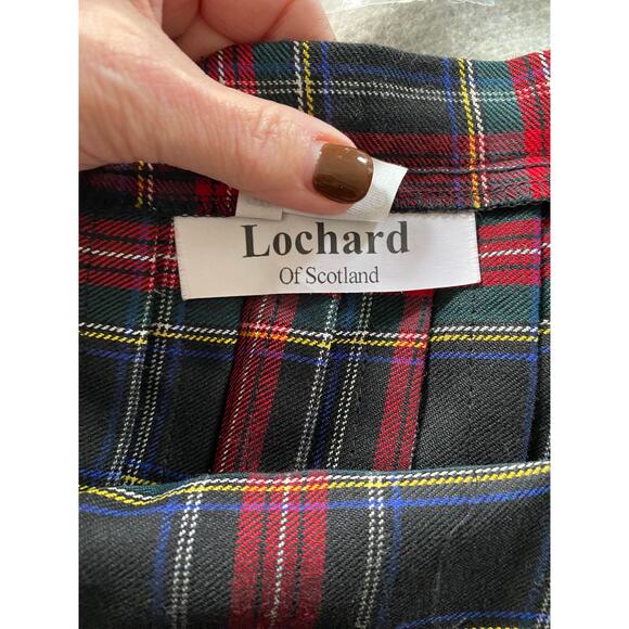 Vintage Lochard of Scotland Tartan Plaid Skirt/Kilt 3 X - Picture 3 of 8